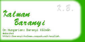 kalman baranyi business card